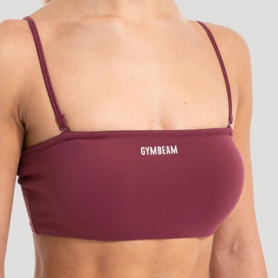 GymBeam Dámský sportovní top Flow Wine