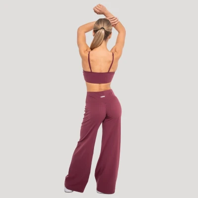 GymBeam Dámský sportovní top Flow Wine