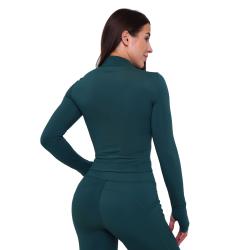 GymBeam Dámsky športový top Ignite Dark Green