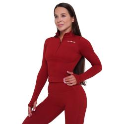 GymBeam Dámský sportovní top Ignite Dark Red