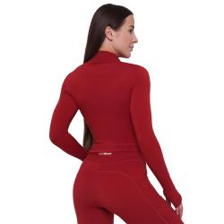 GymBeam Dámský sportovní top Ignite Dark Red