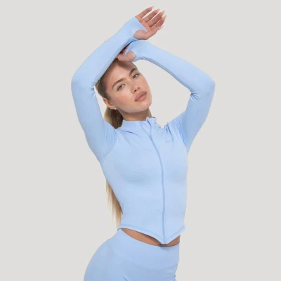 GymBeam Dámský sportovní top Luma Baby Blue