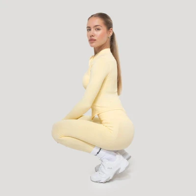 GymBeam Dámský sportovní top Luma Butter Yellow