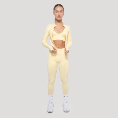 GymBeam Dámský sportovní top Luma Butter Yellow