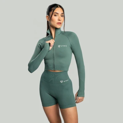 STRIX Dámský top Cropped Seamless Moss