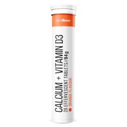 GymBeam Šumivý Vápnik + Vitamín D3 20 tab.