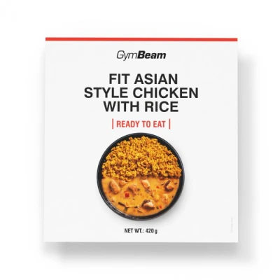 GymBeam FIT Kuřecí s rýží na asijský způsob Ready to eat 6 x 420 g GymBeam FIT Kuřecí s rýží na asijský způsob Ready to eat 6 x 420 g