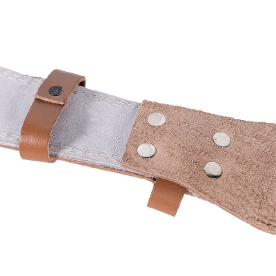 GymBeam Fitness opasek celokožený brown