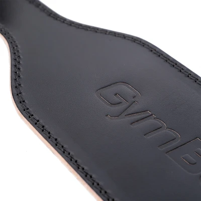 GymBeam Fitness opasek celokožený black