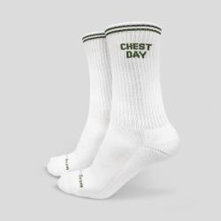 GymBeam GymRat Socks 3Pack White POUZE L (VÝPRODEJ)