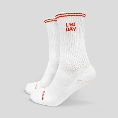 GymBeam GymRat Socks 3Pack White LEN L (VÝPREDAJ)