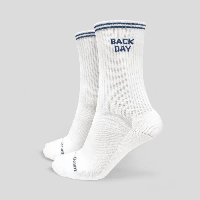 GymBeam GymRat Socks 3Pack White LEN L (VÝPREDAJ)