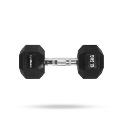 GymBeam Hexagonálna jednoručka 12.5 kg