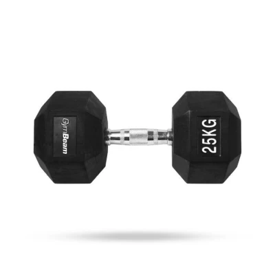 GymBeam Hexagonálna jednoručka 25 kg