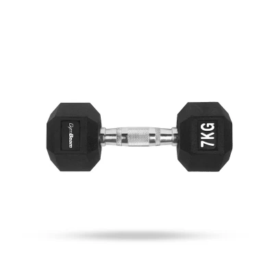 GymBeam Hexagonal White 7 kg jednoruční činka