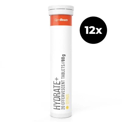 GymBeam Hydrate + šumivý 12 x 20 tab