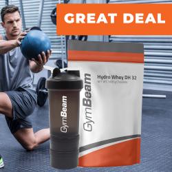GymBeam Hydro Whey DH 32 srvátkový hydrolyzát 1000 g