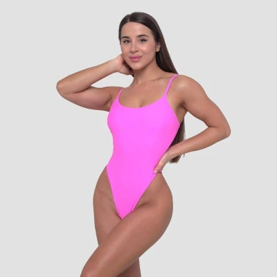 GymBeam Jednodílné plavky ARUBA Pink POUZE XS (VÝPRODEJ)