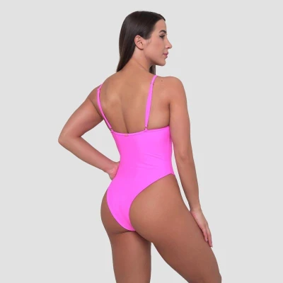GymBeam Jednodílné plavky ARUBA Pink POUZE XS (VÝPRODEJ)