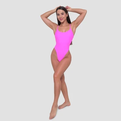 GymBeam Jednodílné plavky ARUBA Pink POUZE XS (VÝPRODEJ)