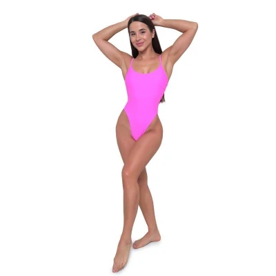 GymBeam Jednodílné plavky ARUBA Pink POUZE XS (VÝPRODEJ)