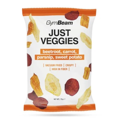 GymBeam Just Veggies směs zeleninových lupínků 12 x 75 g