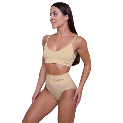 GymBeam Kalhotky Highrise 2Pack Nude
