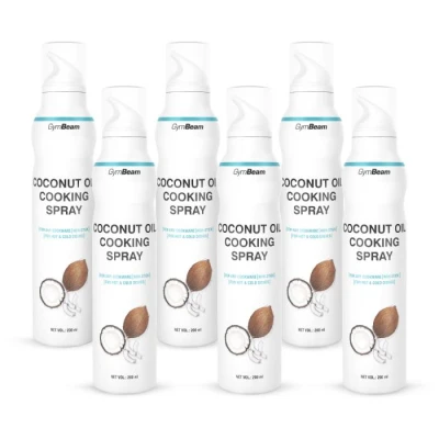 GymBeam Kokosový olej ve spreji 6 x 200 ml