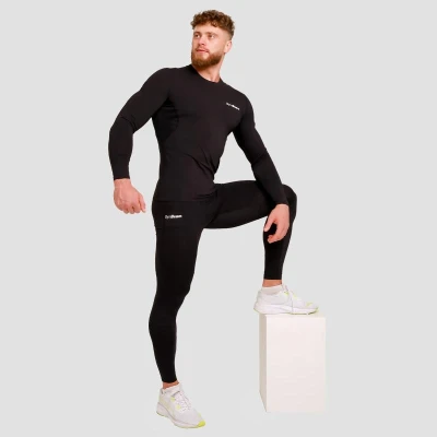 GymBeam Kompresní tričko s dlouhým rukávem High Black