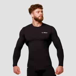 GymBeam Kompresné tričko s dlhým rukávom Mid Black