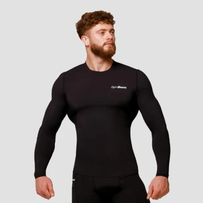 GymBeam Kompresní tričko s dlouhým rukávem Mid Black