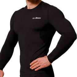 GymBeam Kompresní tričko s dlouhým rukávem Mid Black