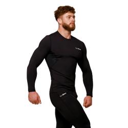 GymBeam Kompresní tričko s dlouhým rukávem Mid Black