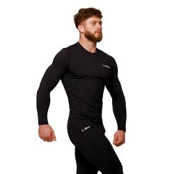 GymBeam Kompresní tričko s dlouhým rukávem Mid Black