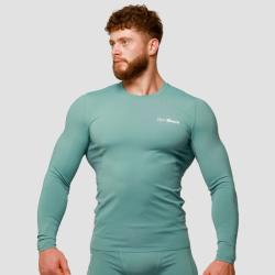 GymBeam Kompresné tričko s dlhým rukávom Mid Blue