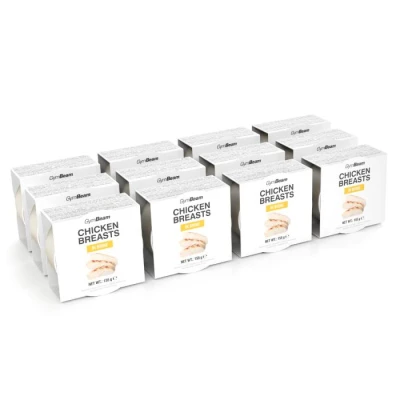 GymBeam Kuřecí prsa ve vlastní šťávě 12 x 155 g