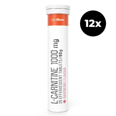 GymBeam L-karnitin 1000 mg šumivý 12 x 20 tab