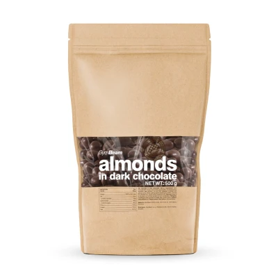 GymBeam Mandle v hořké čokoládě 500 g
