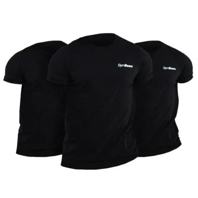 GymBeam Men‘s Basic T-Shirt 3Pack Black GymBeam Men‘s Basic T-Shirt 3Pack Black