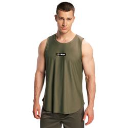 GymBeam Men‘s Combat Tank Top Olive Grey