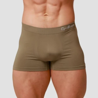 GymBeam Men’s Seamless Boxers 2Pack Army