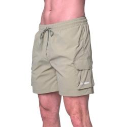 GymBeam Men‘s Swim Cargo Shorts Olive