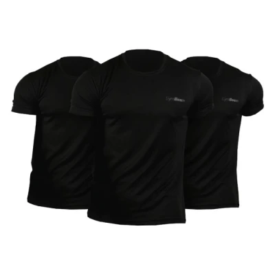 GymBeam Men‘s TRN T-Shirt 3Pack Black