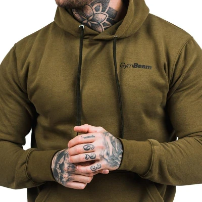 GymBeam Mikina Athlete Military Green Black