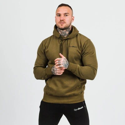 GymBeam Mikina Athlete Military Green Black