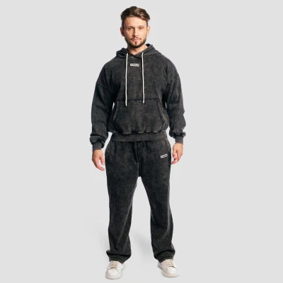 GymBeam Aura Hoodie Washed Black