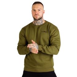 GymBeam Mikina Basic Jumper Military Green