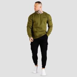 GymBeam Mikina Basic Jumper Military Green