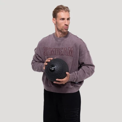 GymBeam Persistence Washed Brown pánská mikina
