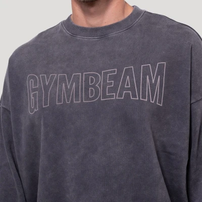 GymBeam Persistence Washed Gray pánská mikina